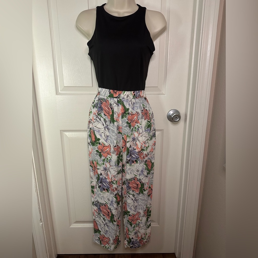 ZASHI floral lightweight pants size S